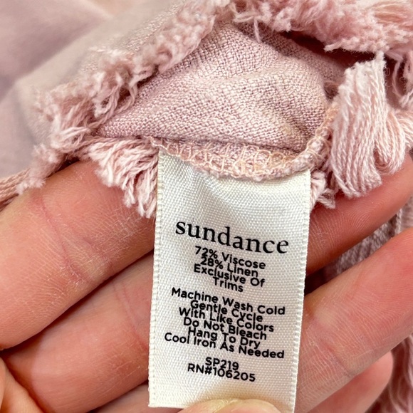 Sundance Pink Ruffled Relaxed T-Shirt Blouse - Picture 4 of 4